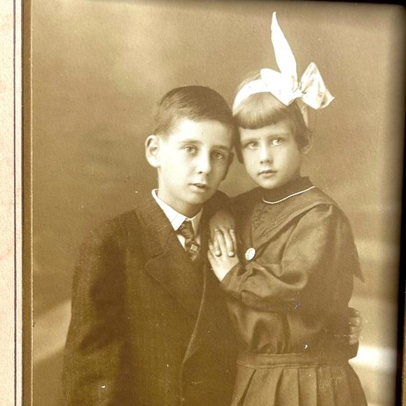 Vintage Sepia Studio Photograph 1910s - Picture 5 of 5